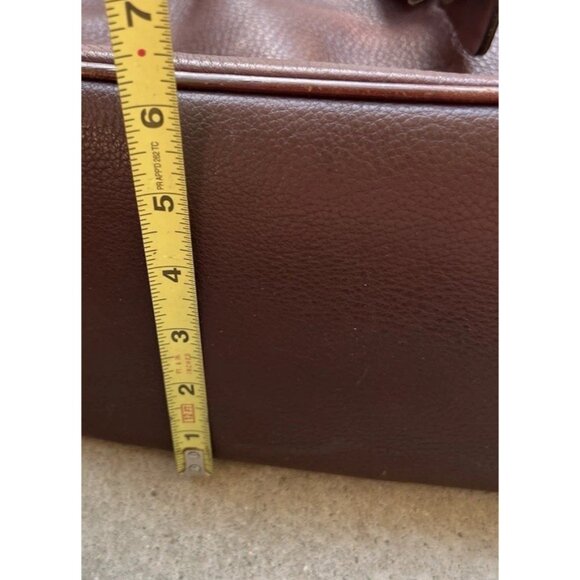 Vintage Dooney & Bourke Dark Brown Leather Drawstring Shoulder Bag Purse - Picture 8 of 16